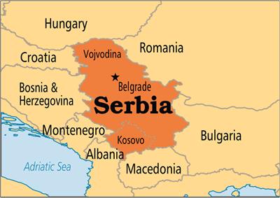 Bản đồ đất nước Serbia (Serbia Map) Khổ lớn, Phóng to (2024)