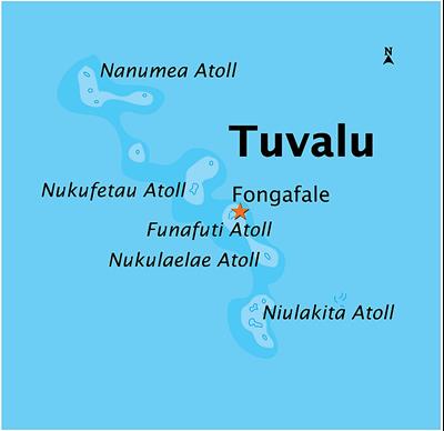 Bản đồ hành chính đất nước Tuvalu (Tuvalu Map) phóng to năm 2023