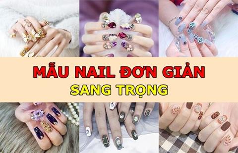 Những mẫu nail đơn giản sang trọng, hot trend năm 2024