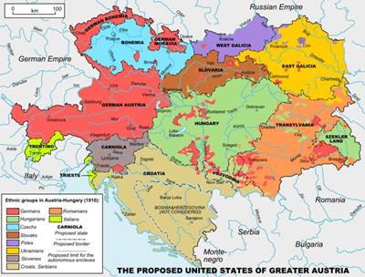 Bản đồ đất nước Áo (Austria) Khổ lớn, Phóng to 2024