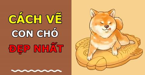 Hướng dẫn cách vẽ con chó từng bước, ai cũng vẽ đẹp