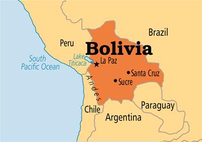 Bản đồ đất nước Bolivia (Bolivia Map) Khổ lớn, Phóng to 2024
