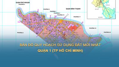 Bản đồ quy hoạch sử dụng đất Quận 1 khổ lớn, phóng to 2024