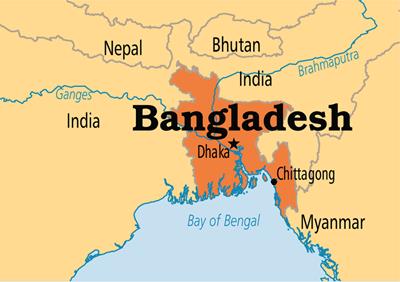 Bản đồ đất nước Bangladesh (Bangladesh Map) Khổ lớn, Phóng to 2024