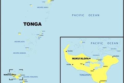 Bản đồ đất nước Tonga (Tonga Map) Khổ lớn, Phóng to 2024