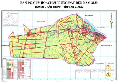 Bản đồ quy hoạch sử dụng đất Huyện Châu Thành phóng to năm 2022