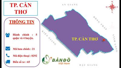 Khoảng cách giữa các Quận, huyện ở Thành phố Cần Thơ chính xác (2024)