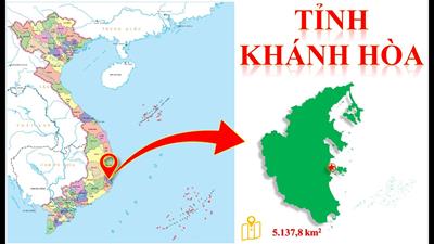 Bản đồ hành chính Khánh Hoà khổ lớn, Phóng to 2024