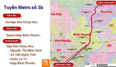 Tuyến metro 3B khi nào khởi công