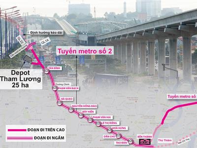 Tiến độ tuyến metro số 2 đoạn Bến Thành - Tham Lương tới đâu?