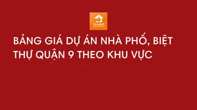 Tổng hợp bảng giá nhà phố & biệt thự tại Quận 9 (2024)