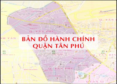 Bản đồ Hành chính Quận Tân Phú (TPHCM) Khổ lớn, Phóng to 2024