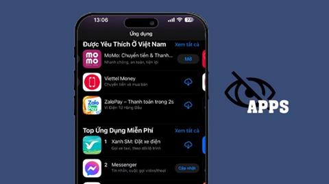 Cách ẩn ứng dụng đã từng tải xuống trên điện thoại iPhone