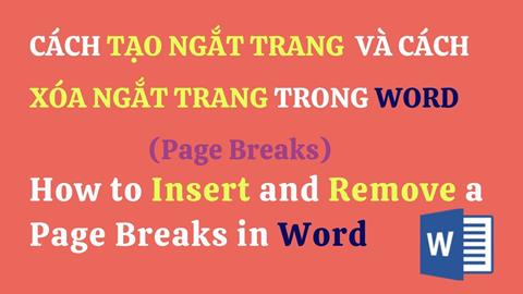 Cách ngắt trang trong Word cho mọi phiên bản, hướng dẫn từng bước