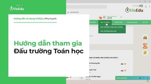 Cách tham gia thi đấu trường toán học VioEdu trên điện thoại & máy tính