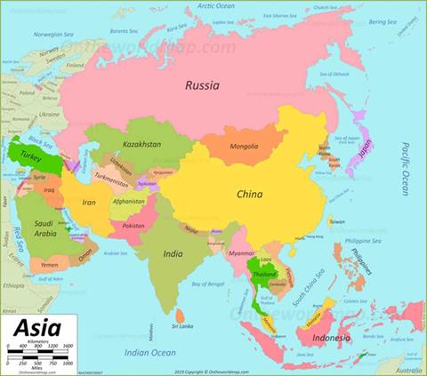 Châu Á có bao nhiêu đới khí hậu?