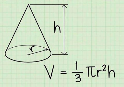 Công thức tính thể tích khối nón chuẩn kèm ví dụ dễ hiểu
