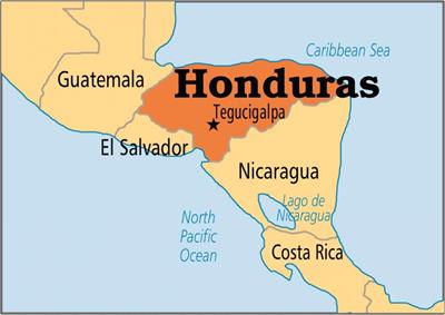 Bản đồ hành chính đất nước Honduras (Honduras Map) phóng to năm 2023