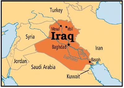 Bản đồ đất nước Iraq (Iraq Map) Khổ lớn, Phóng to (2024)