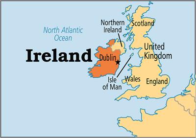 Bản đồ đất nước Ireland (Ireland Map) Khổ lớn, Phóng to 2024