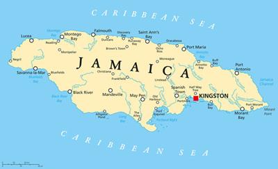 Bản đồ đất nước Jamaica (Jamaica Map) Khổ lớn, Phóng to 2024