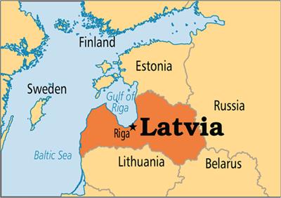 Bản đồ hành chính đất nước Latvia (Latvia Map) phóng to năm 2023