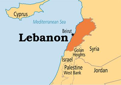 Bản đồ hành chính đất nước Liban (Liban Map) phóng to năm 2023