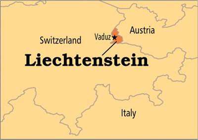 Bản đồ đất nước Liechtenstein (Liechtenstein Map) phóng to 2024