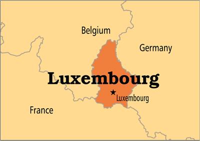 Bản đồ hành chính đất nước Luxembourg (Luxembourg Map) phóng to năm 2022