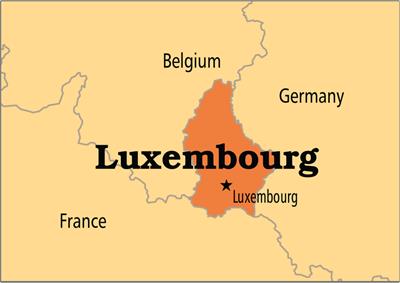 Bản đồ đất nước Luxembourg (Luxembourg Map) Khổ lớn, Phóng to 2024