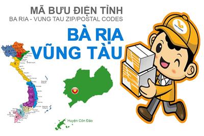 Mã ZIP Bà Rịa - Vũng Tàu - Bảng mã bưu điện/bưu chính Bà Rịa - Vũng Tàu 2024