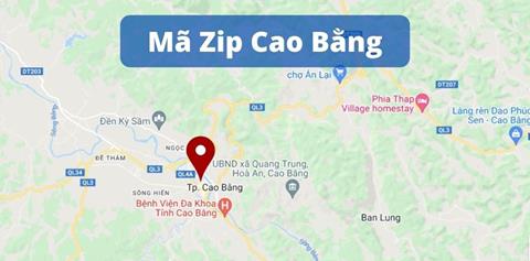 Mã ZIP Cao Bằng - Bảng mã bưu điện/bưu chính Cao Bằng 2023