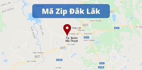 Mã ZIP Đắk Lắk - Bảng mã bưu điện/bưu chính tỉnh Đắk Lắk (2024)