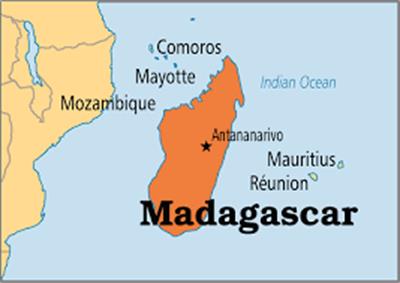 Bản đồ hành chính đất nước Madagascar (Madagascar Map) phóng to năm 2022