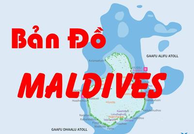 Bản đồ hành chính đất nước Maldives (Maldives Map) phóng to năm 2023