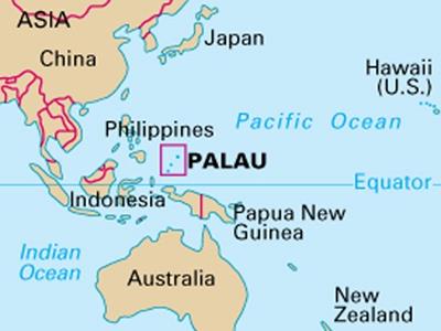 Bản đồ hành chính đất nước Palau (Palau Map) phóng to năm 2023