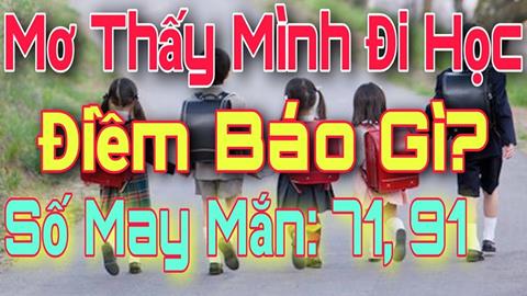 Nằm mơ đi học là điềm gì, tốt hay xấu, đánh con gì?