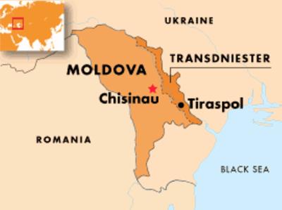 Bản đồ hành chính đất nước Moldova (Moldova Map) phóng to năm 2023