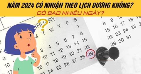 Năm 2024 có phải năm nhuận không? Có bao nhiêu ngày, nhuận vào tháng mấy?