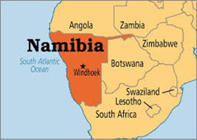 Bản đồ đất nước Namibia (Namibia Map) Khổ lớn, Phóng to 2024