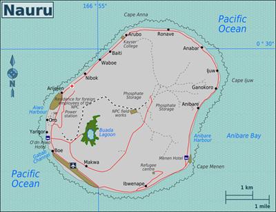 Bản đồ đất nước Nauru (Nauru Map) Khổ lớn, Phóng to 2024