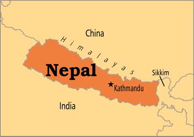 Bản đồ đất nước Nepal (Nepal Map) Khổ lớn, Phóng to 2024