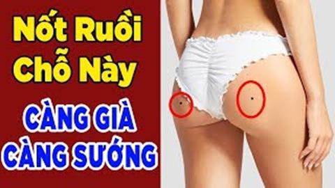 Xem tướng nốt ruồi ở Mông trái, phải Nam & Nữ chính xác