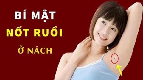 Xem tướng vị trí nốt ruồi ở nách trái, phải của Nam & Nữ chính xác