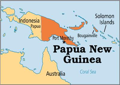 Bản đồ nước Papua New Guinea (Papua New Guinea Map) phóng to năm 2023