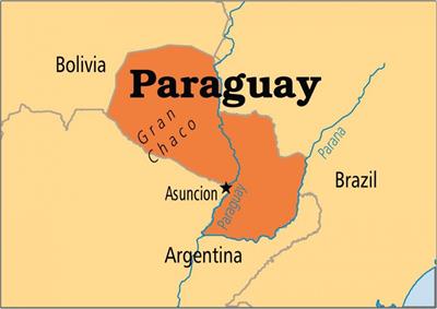 Bản đồ hành chính đất nước Paraguay (Paraguay Map) phóng to năm 2022