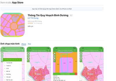 Tải PHẦN MỀM xem quy hoạch nhà đất Bình Dương mới nhất