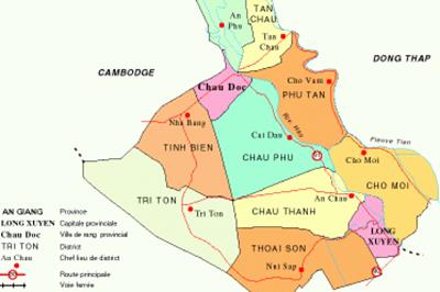 แผนที่การวางแผนการใช้ที่ดินในจังหวัด An Giang ขยายในปี 2565