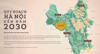 แผนที่การปกครองของเขตเมืองฮานอยในรูปแบบขนาดใหญ่ในปี 2565