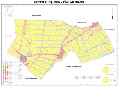 Bản đồ quy hoạch sử dụng đất Huyện Thoại Sơn phóng to năm 2022